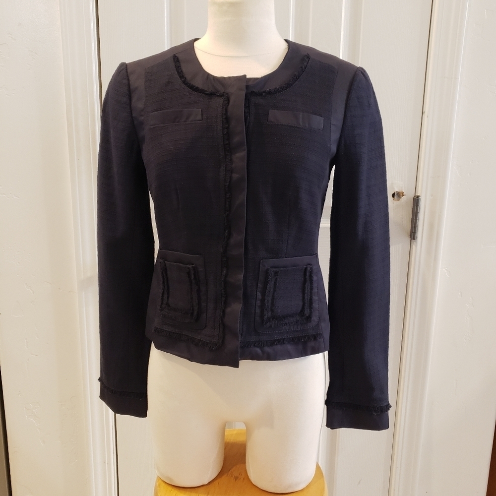 Ann Taylor Elegant Midnight Blue Women's Jacket